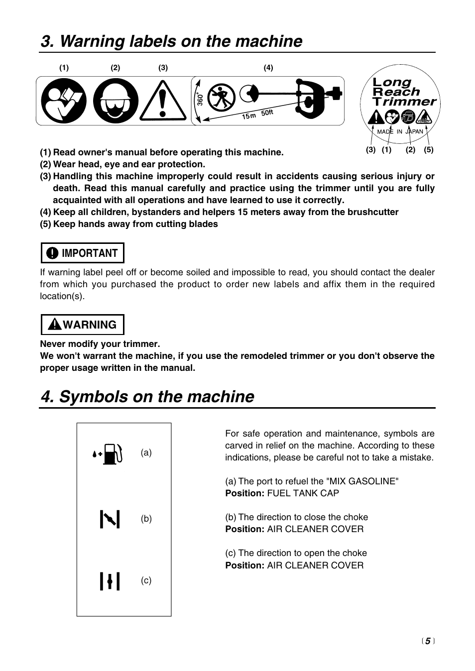 RedMax LRTZ2500 User Manual | Page 5 / 32