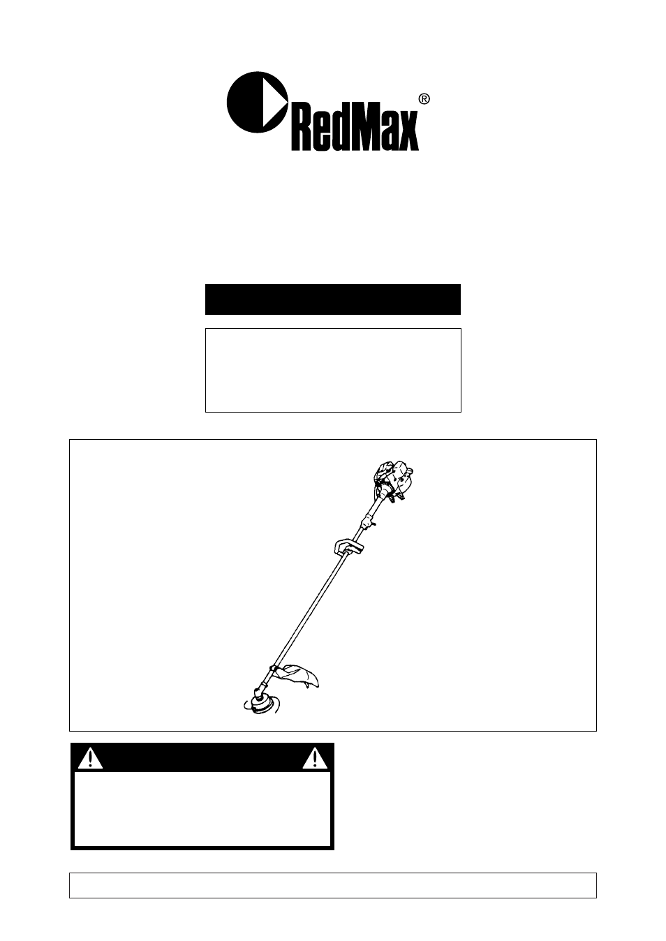 RedMax BC2601DL User Manual | 26 pages