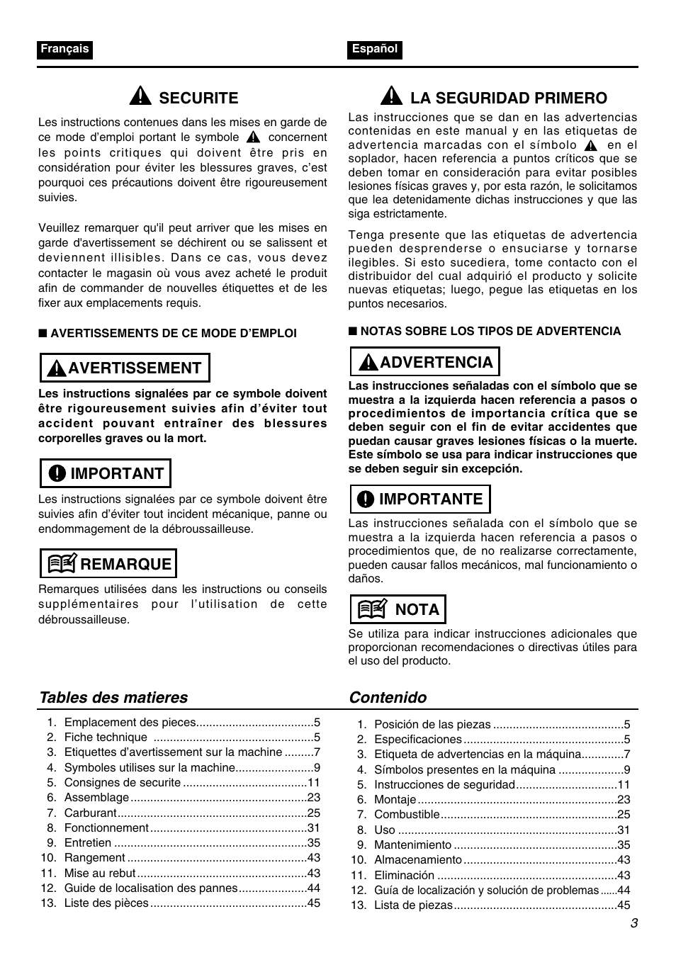 RedMax EBZ3000RH-CA User Manual | Page 3 / 60