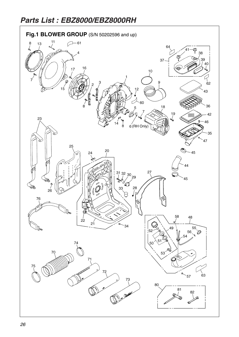 RedMax EBZ8000RH User Manual | Page 26 / 36