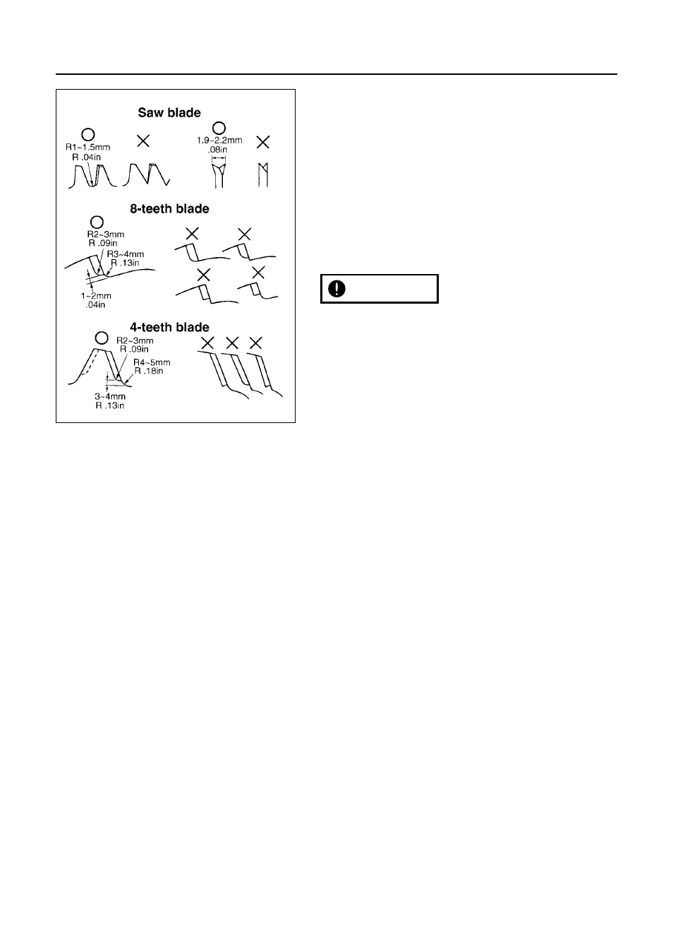 Optional blade usage | RedMax BCZ2500SU User Manual | Page 30 / 42