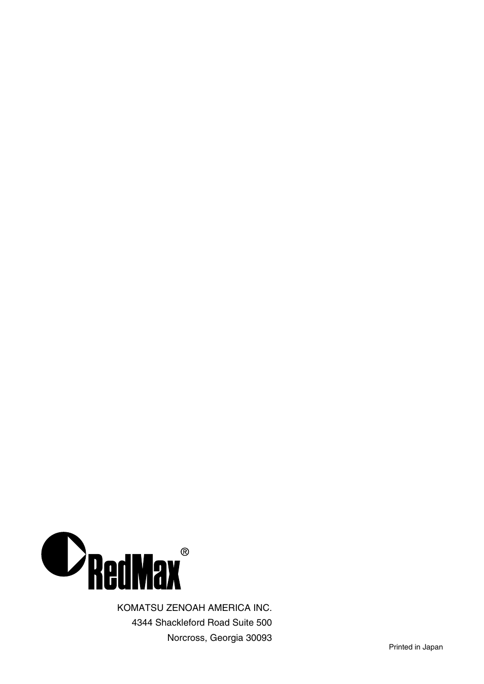 RedMax EBZ5100RH-CA User Manual | Page 60 / 60