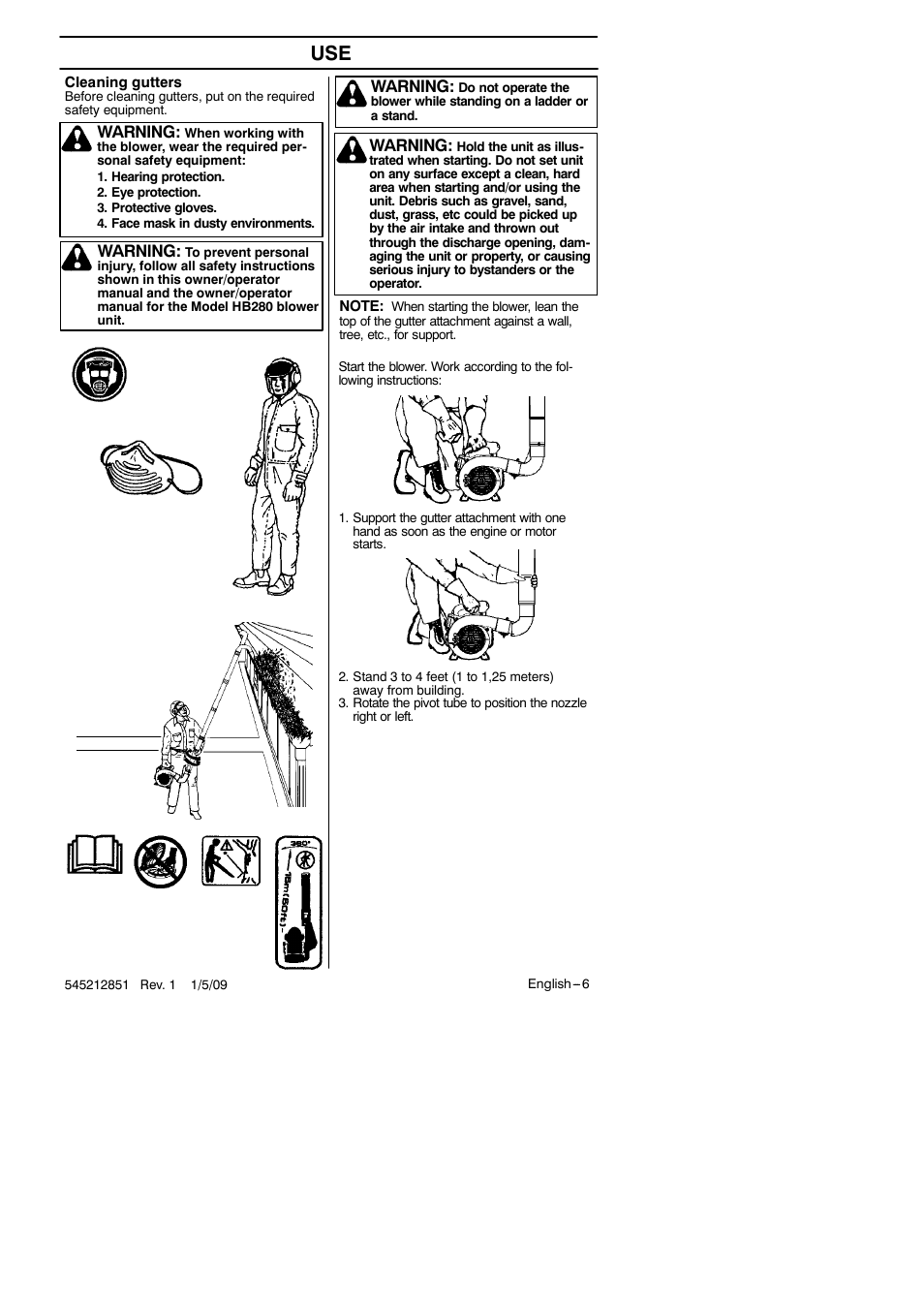RedMax Gutter Clean-Outattachment GK-280 User Manual | Page 6 / 20