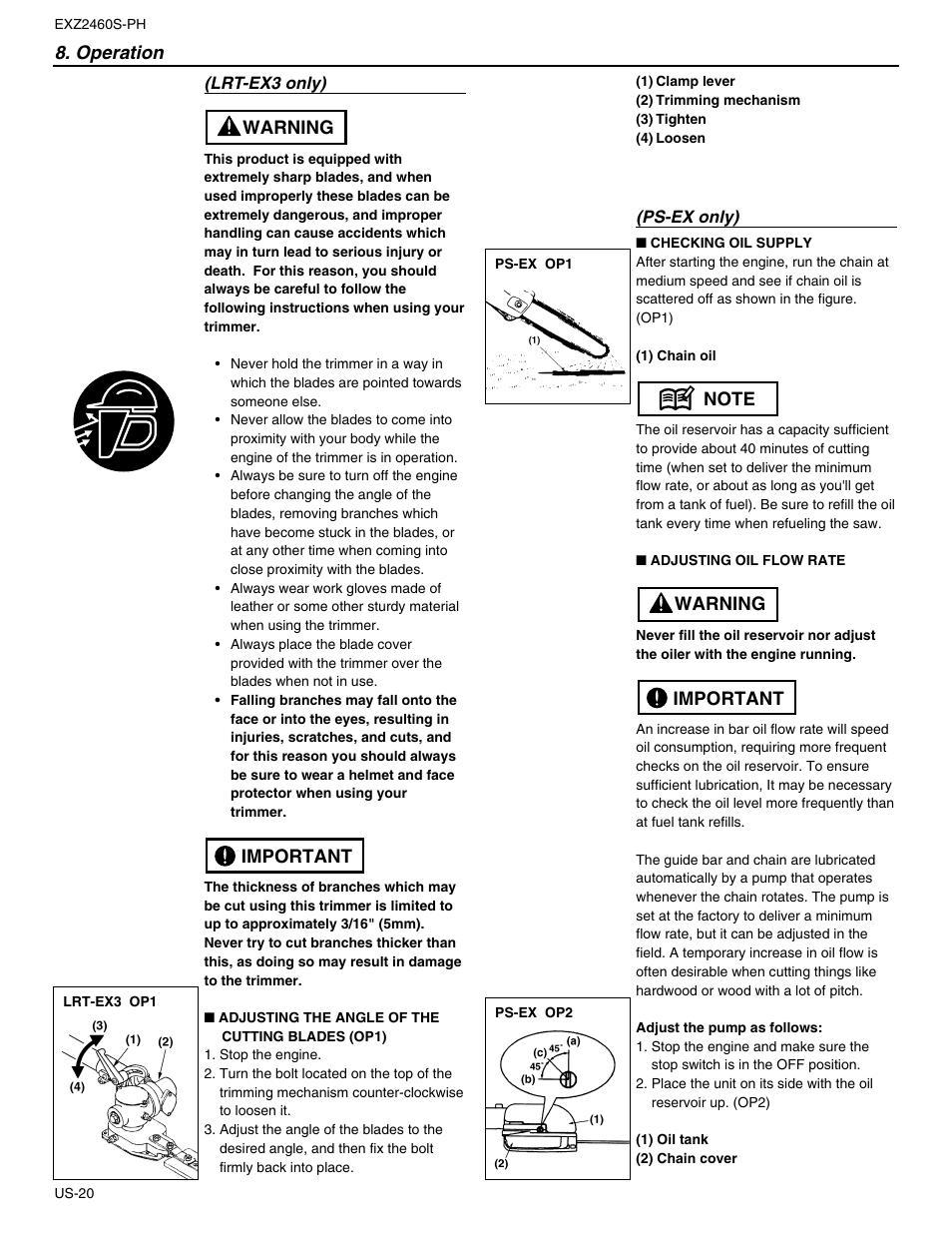 RedMax EXTREME EXZ2460S-PH User Manual | Page 20 / 31