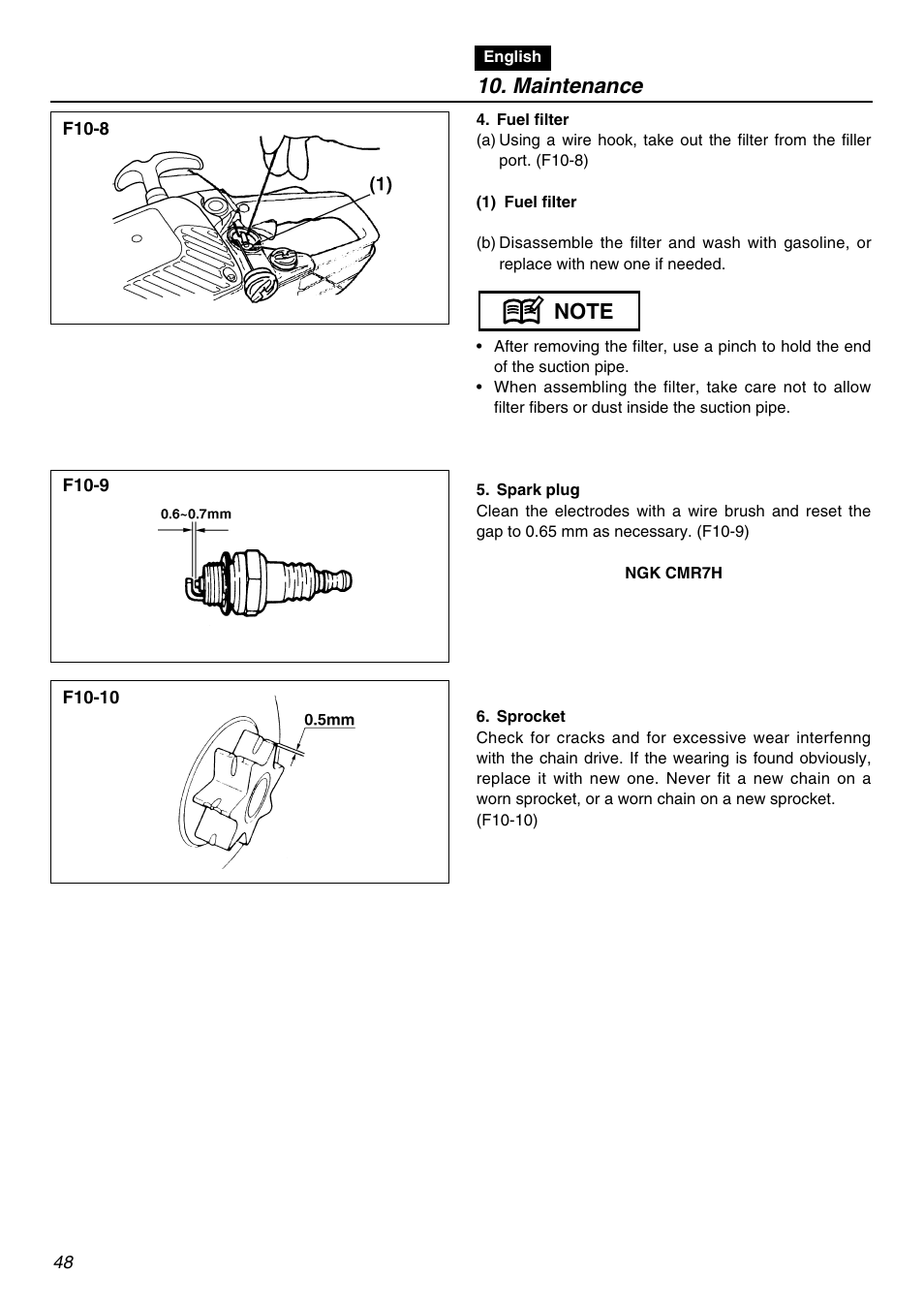 RedMax GZ400 User Manual | Page 48 / 72