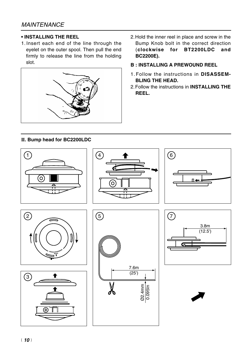 Maintenance | RedMax BT2200LDC User Manual | Page 12 / 24