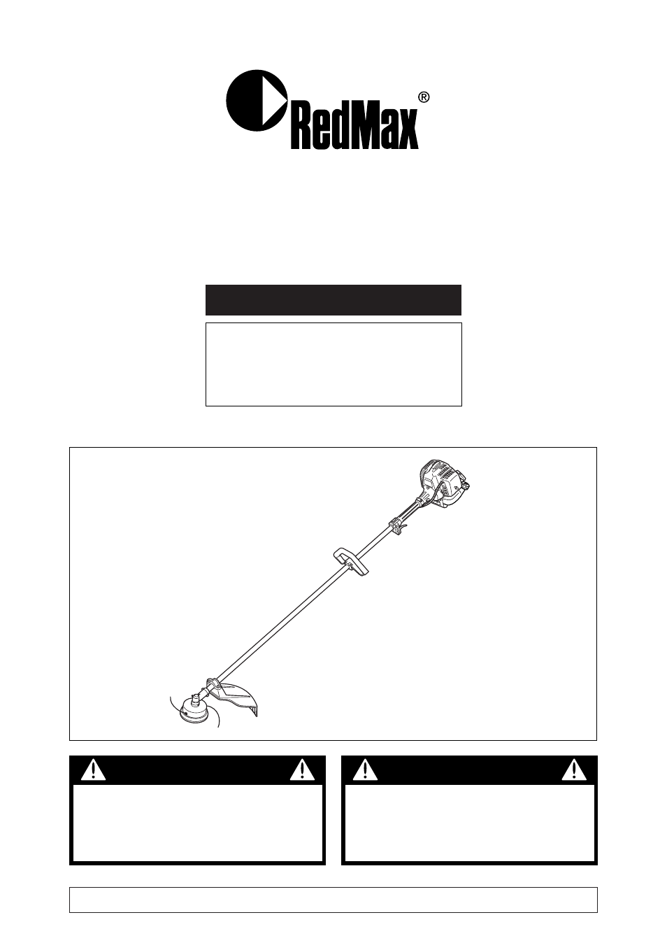 RedMax BRUSHCUTTERS BCZ2400S User Manual | 36 pages
