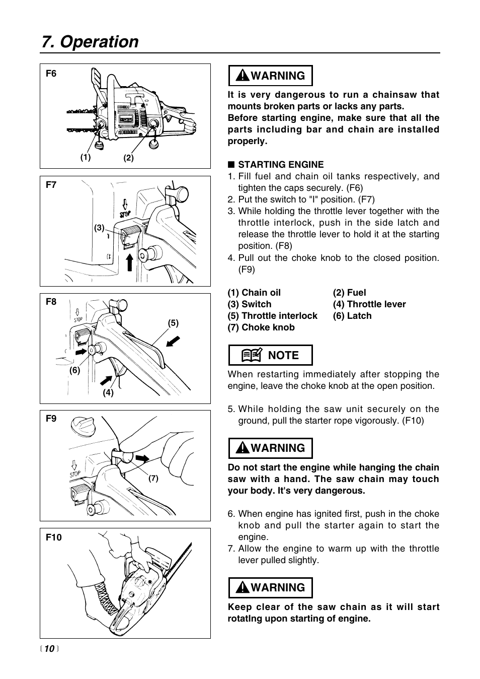 Operation | RedMax G621AVS User Manual | Page 10 / 32