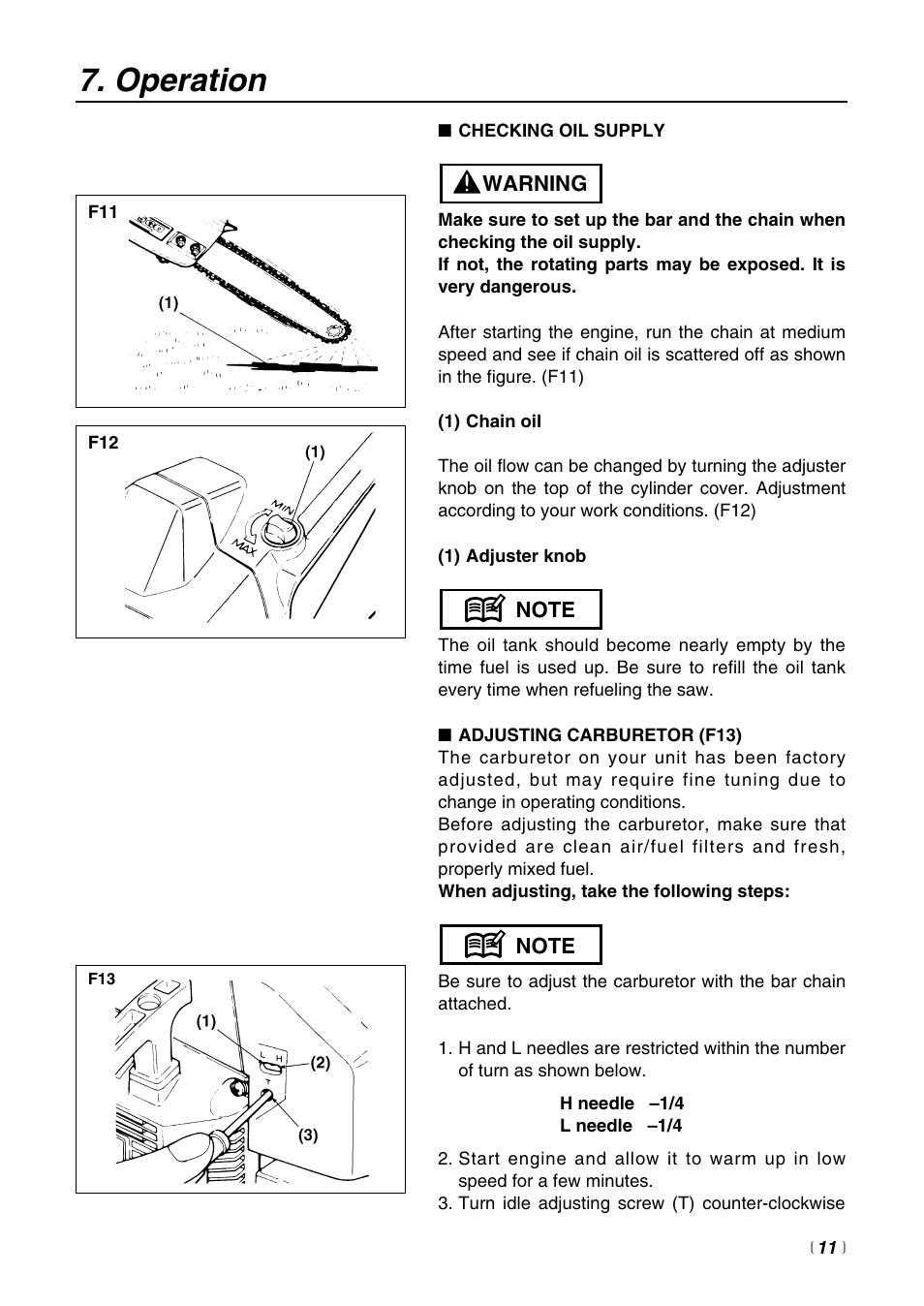 Operation | RedMax G621AVS User Manual | Page 11 / 32