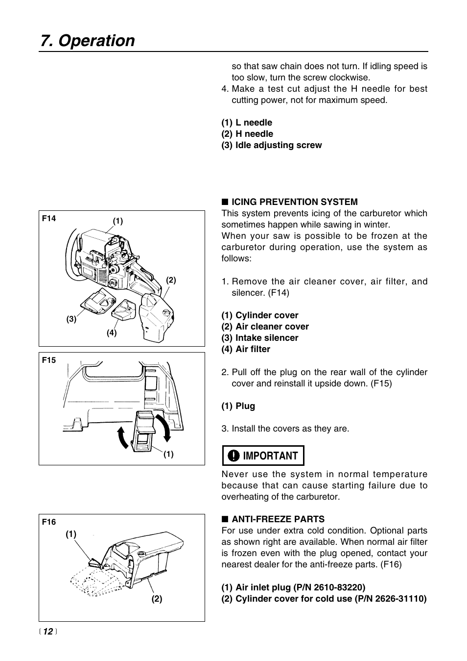 Operation | RedMax G621AVS User Manual | Page 12 / 32