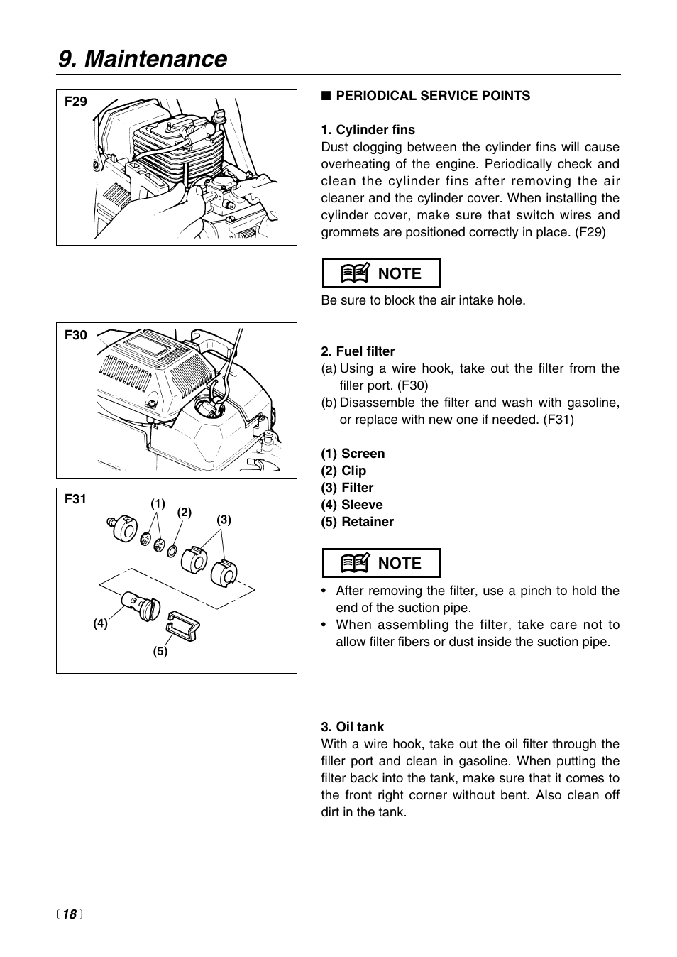 Maintenance | RedMax G621AVS User Manual | Page 18 / 32