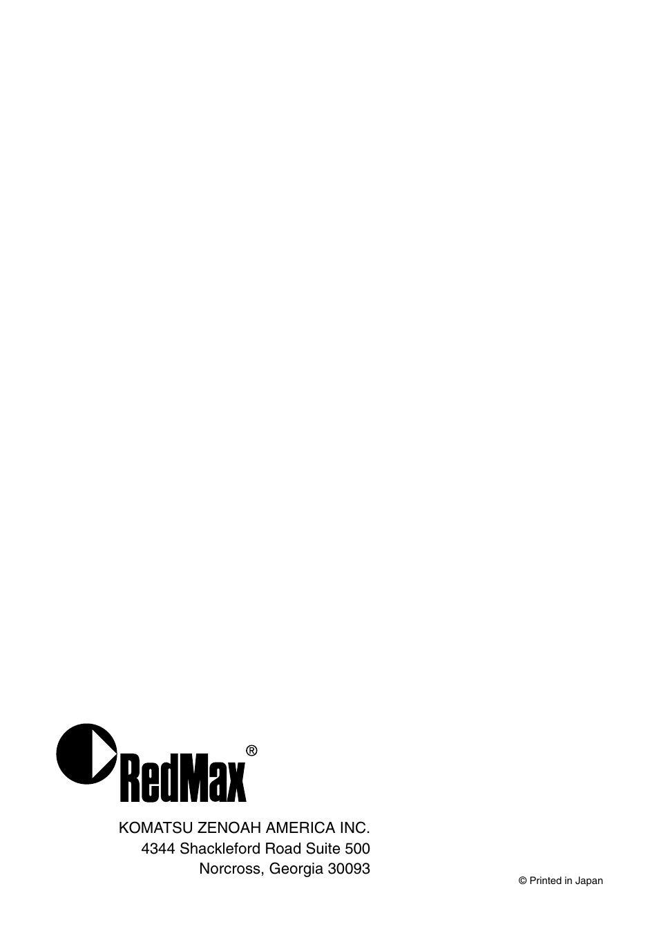 RedMax G621AVS User Manual | Page 32 / 32