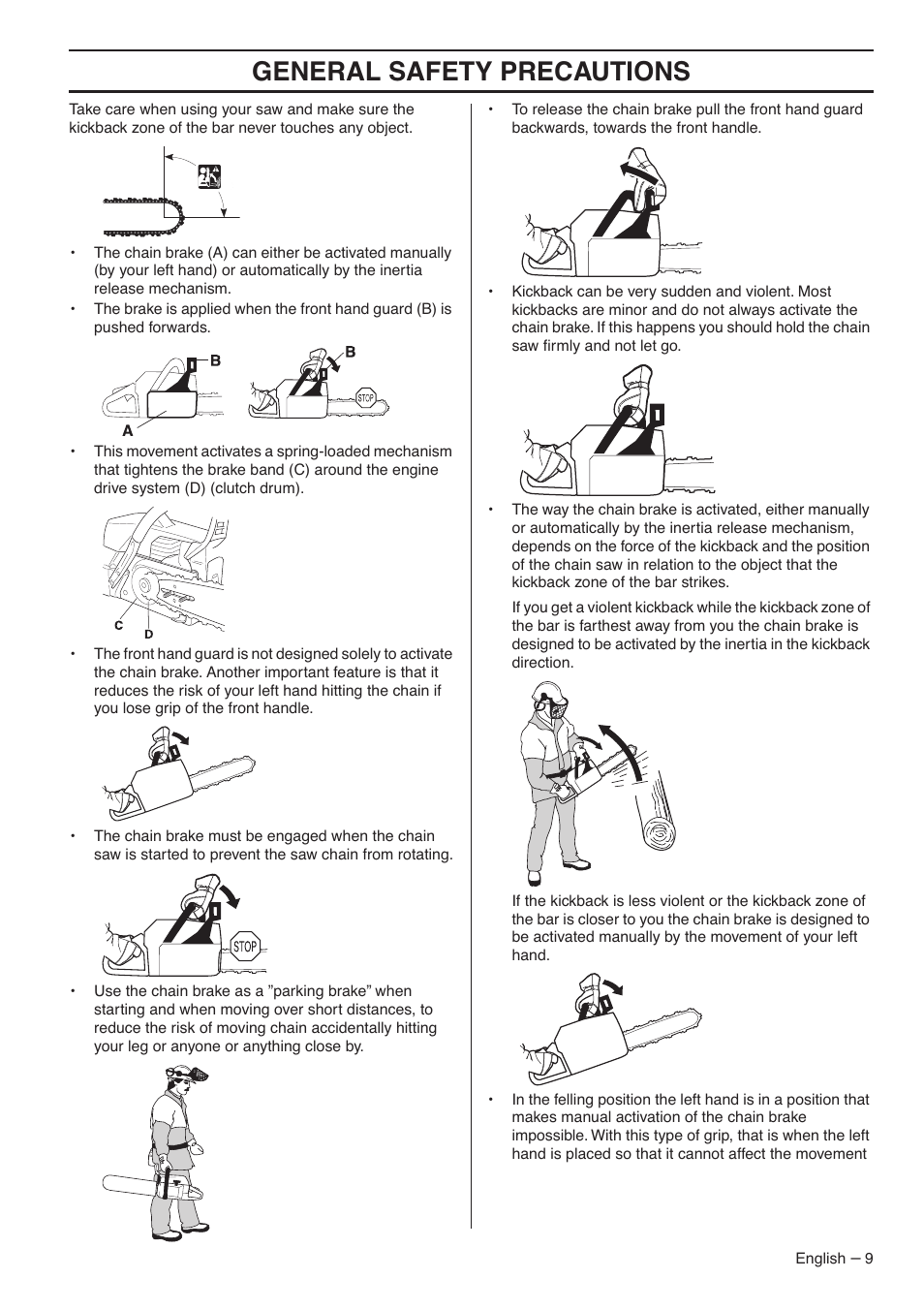 General safety precautions | RedMax GZ7000 User Manual | Page 9 / 152