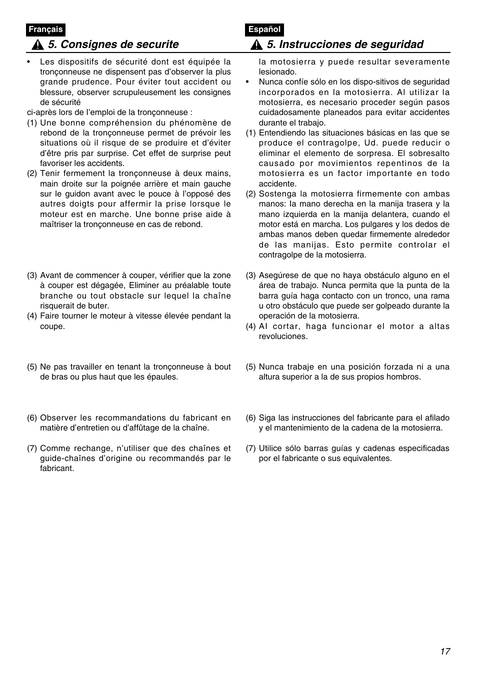 RedMax G3100T User Manual | Page 17 / 64