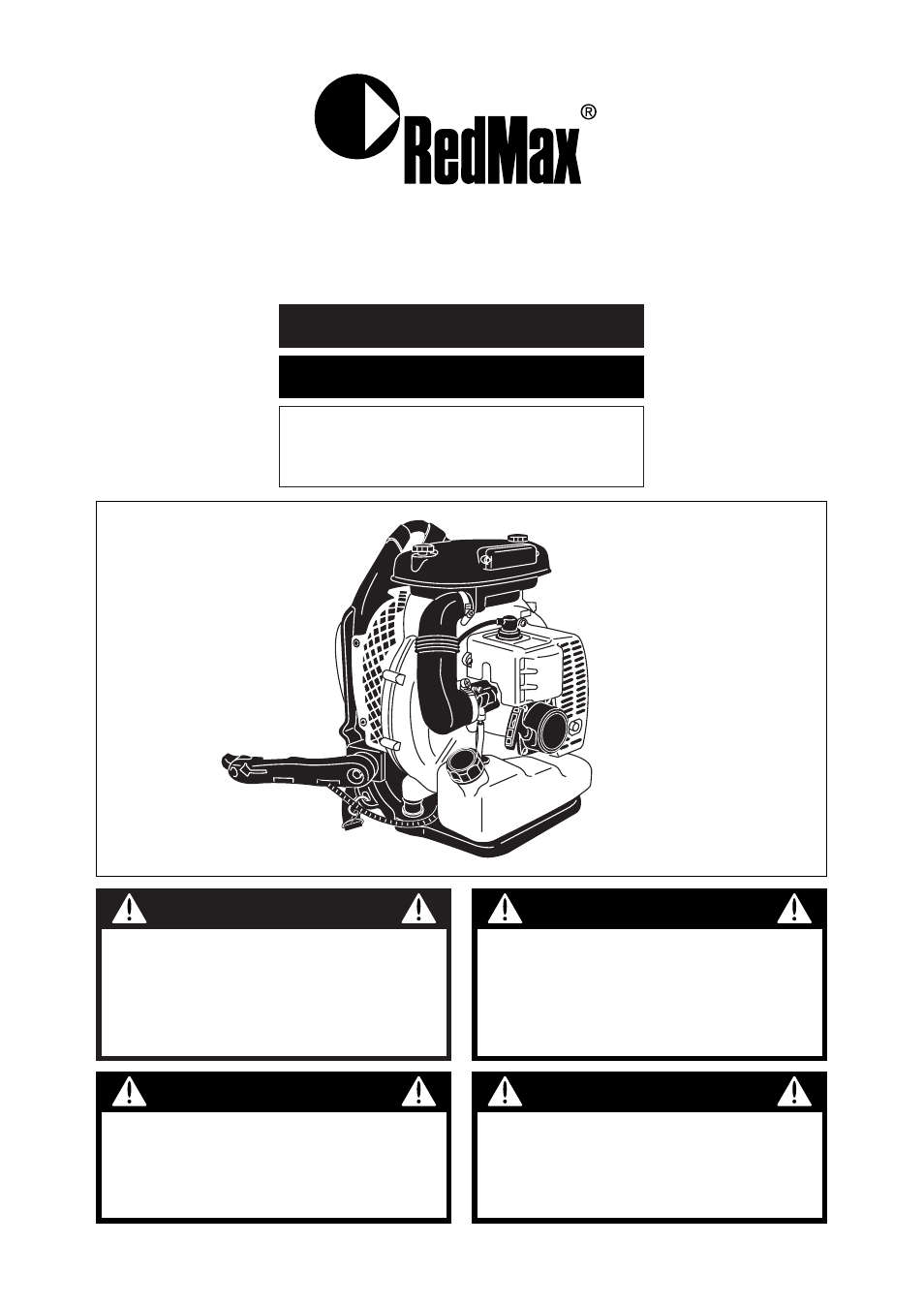 RedMax EB7001 User Manual | 32 pages