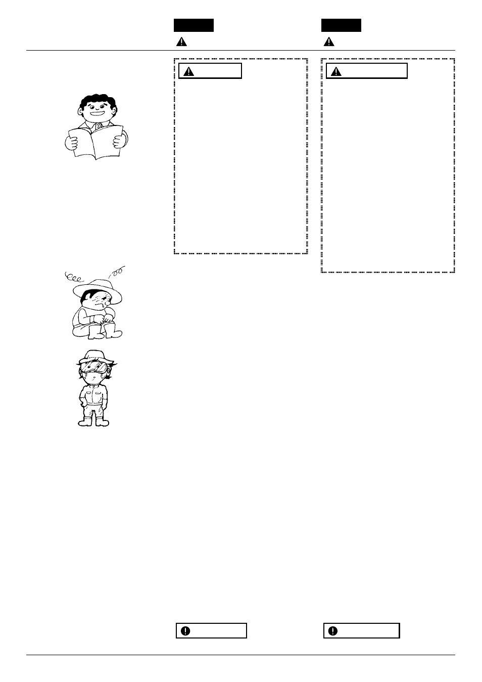 Safety precautions, Precauciones de seguridad | RedMax EB7001 User Manual | Page 4 / 32