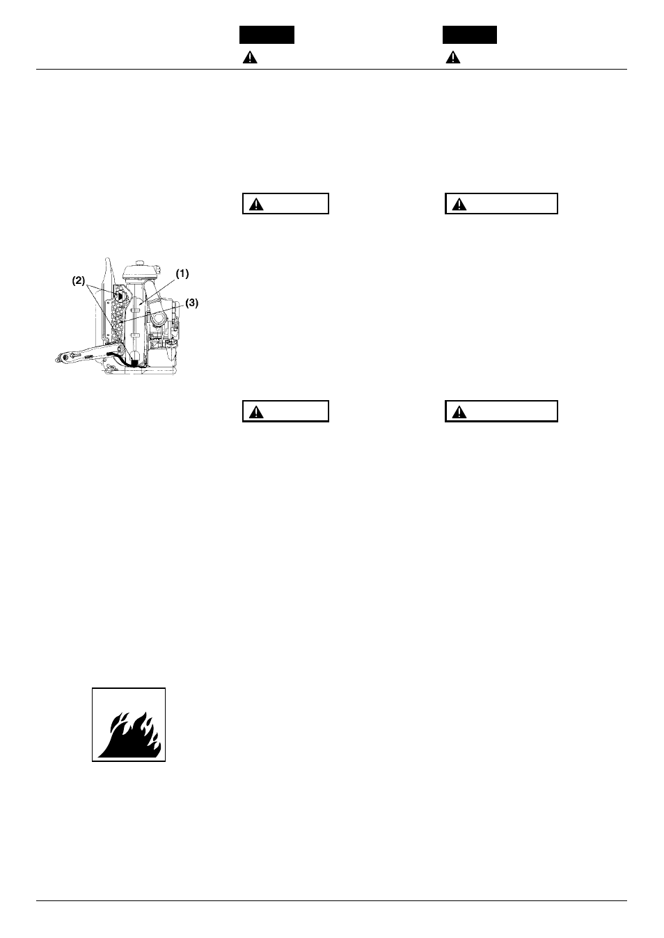 Safety precautions, Precauciones de seguridad | RedMax EB7001 User Manual | Page 5 / 32