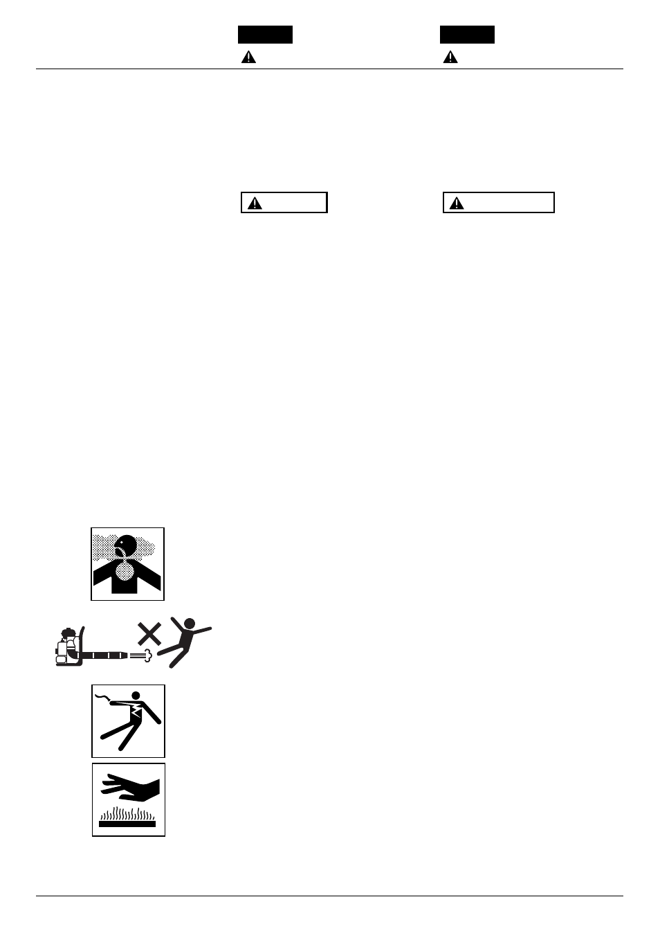 Safety precautions, Precauciones de seguridad | RedMax EB7001 User Manual | Page 6 / 32