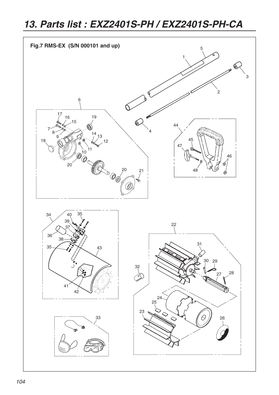 RedMax EXZ2401S-PH-CA User Manual | Page 104 / 112