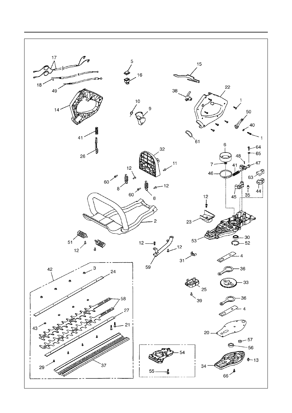 Parts list | RedMax HEDGE HTZ2500 User Manual | Page 28 / 36
