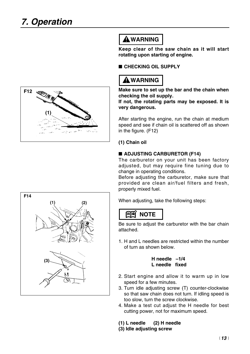 Operation | RedMax G3800AVS User Manual | Page 13 / 36