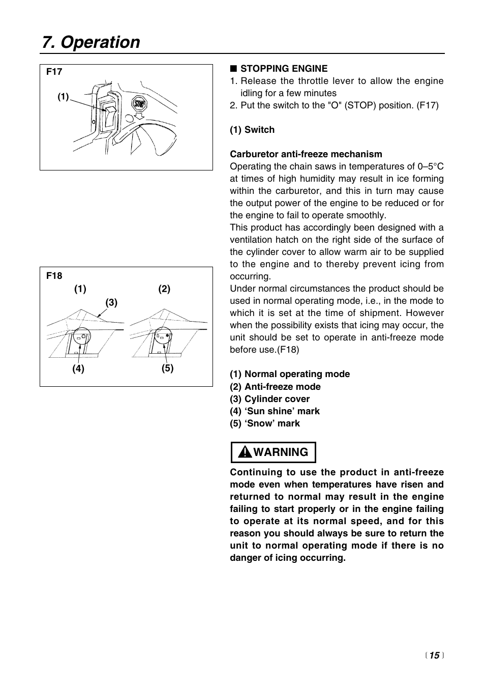 Operation | RedMax G3800AVS User Manual | Page 15 / 36