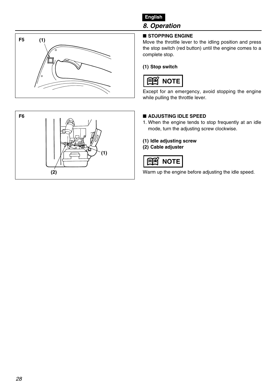 Operation | RedMax HBZ2601 User Manual | Page 28 / 56