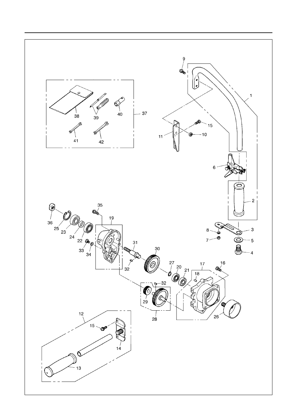 Parts list : edg2300 | RedMax EDG2300 User Manual | Page 16 / 22