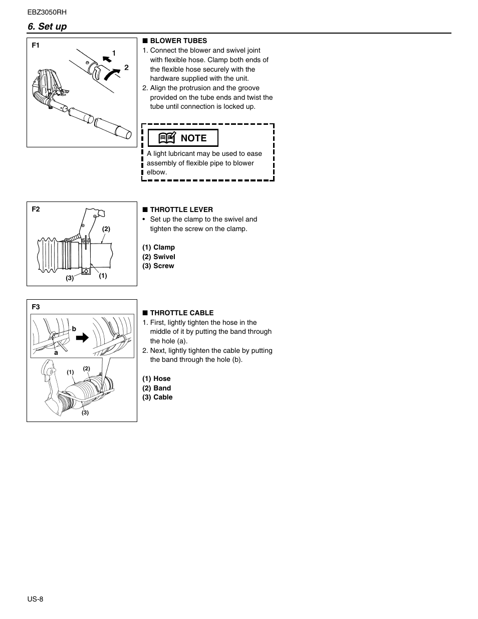 Set up | RedMax EBZ3050RH User Manual | Page 8 / 16