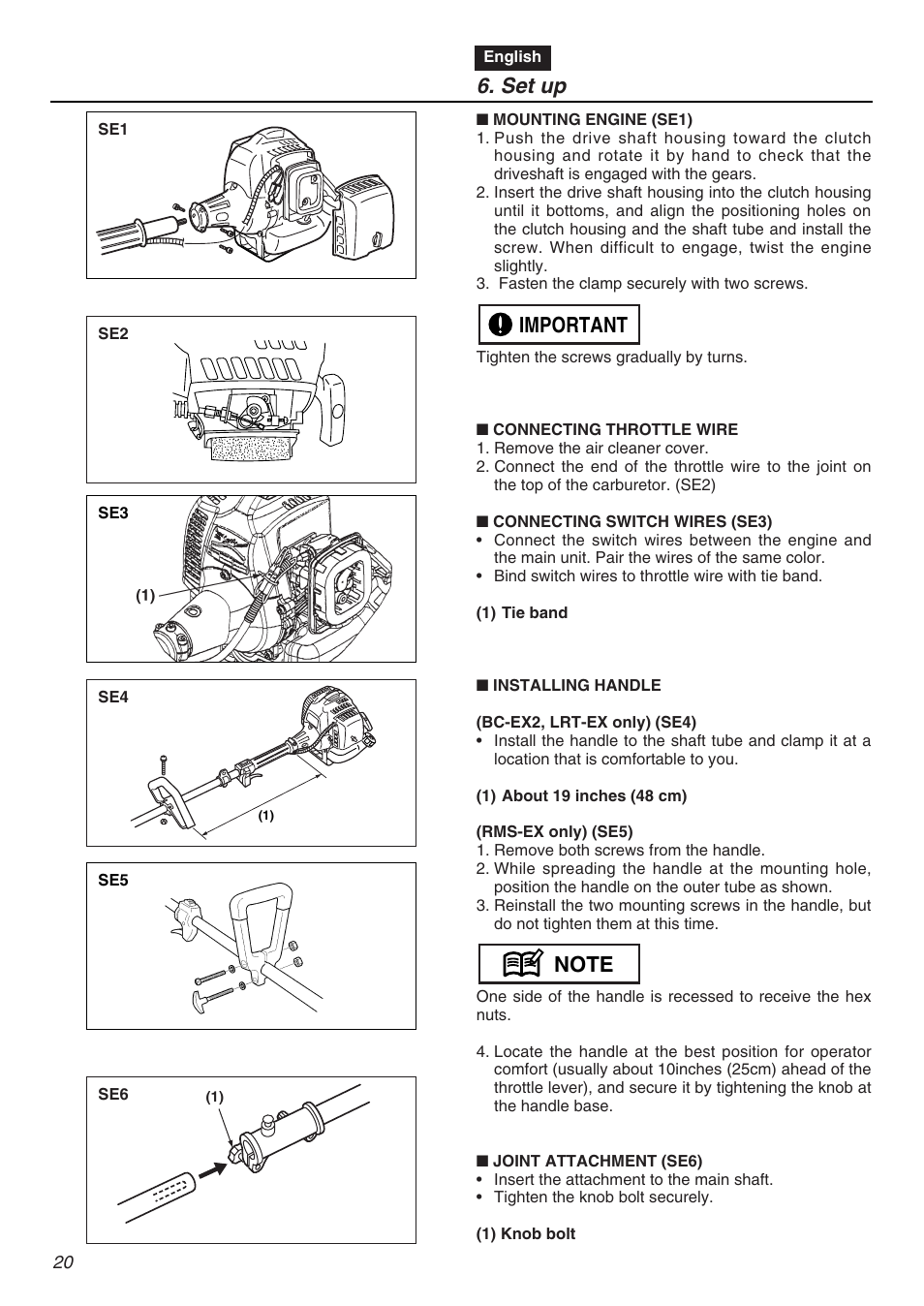 Set up | RedMax EXZ2401S-PH User Manual | Page 20 / 112