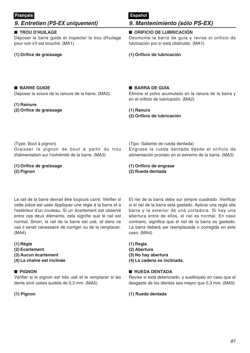RedMax EXZ2401S-PH User Manual | Page 81 / 112