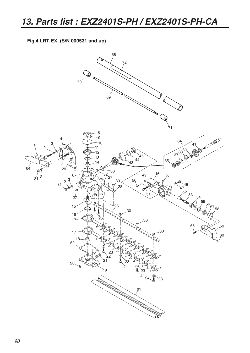 RedMax EXZ2401S-PH User Manual | Page 98 / 112