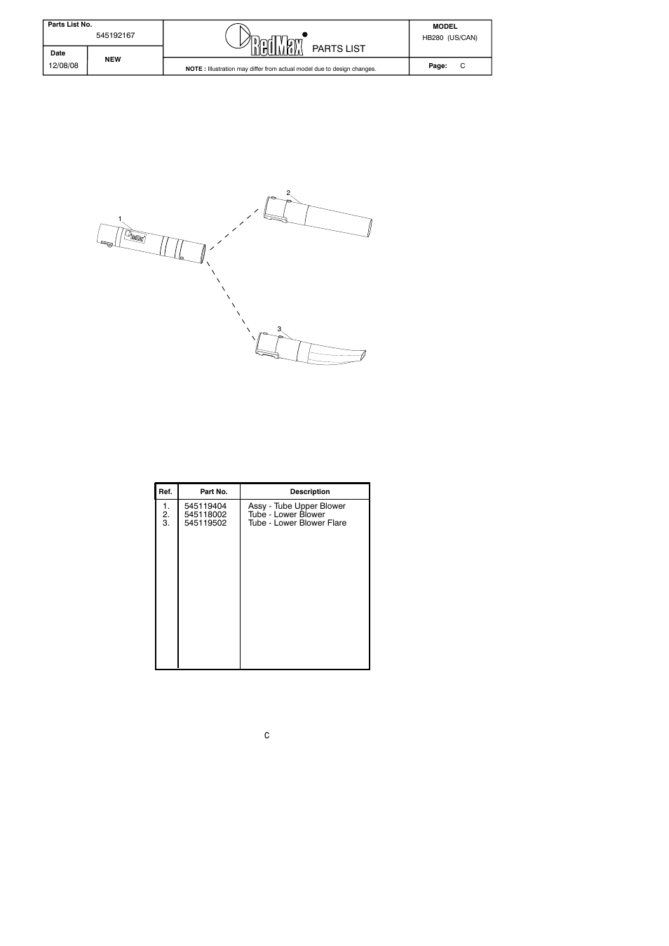 RedMax HB280 User Manual | Page 74 / 76