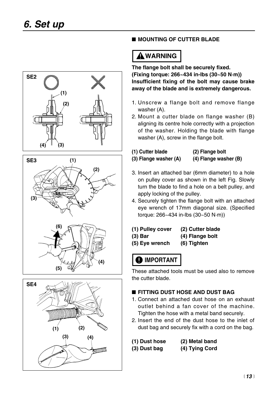 Set up | RedMax HC510DV User Manual | Page 13 / 44