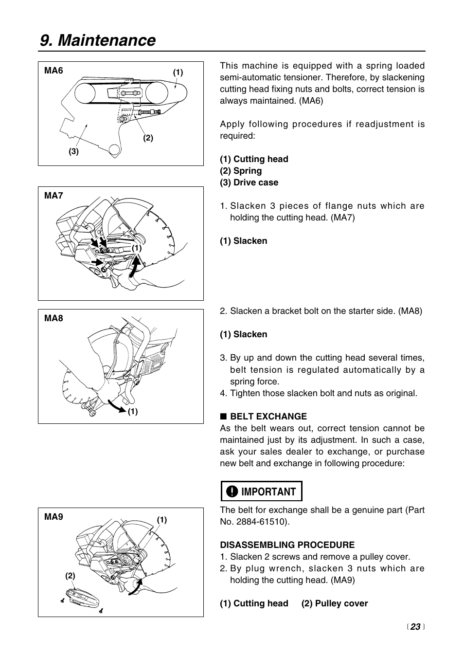 Maintenance | RedMax HC510DV User Manual | Page 23 / 44