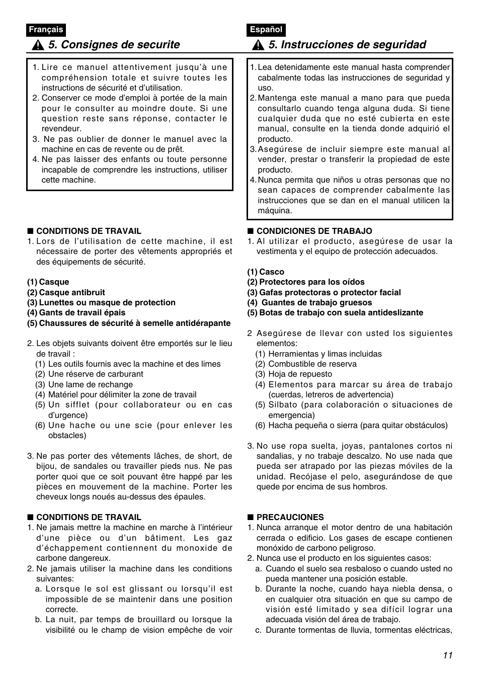 RedMax SRTZ2401 User Manual | Page 11 / 56