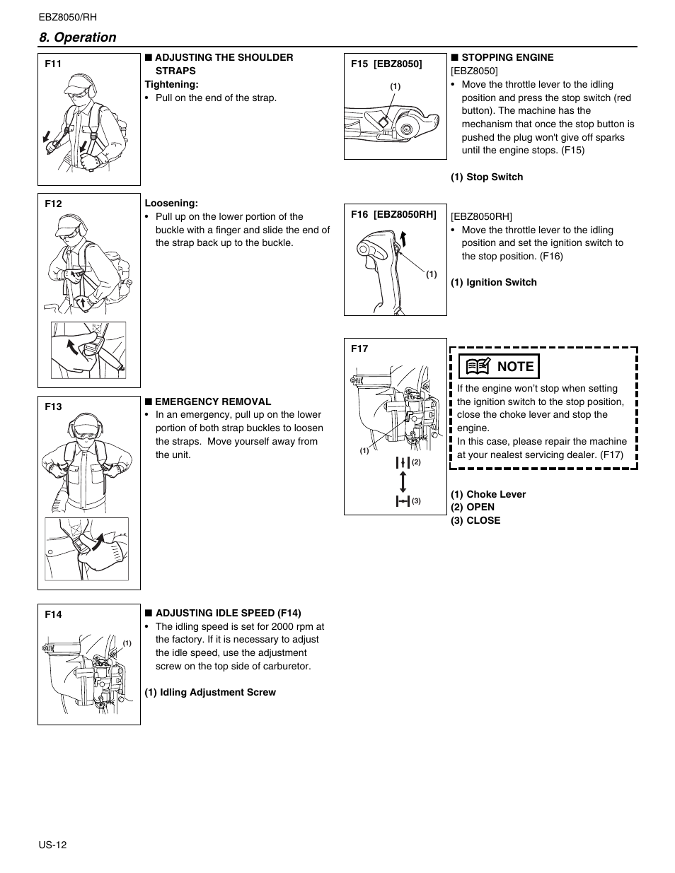 Operation | RedMax EBZ8050 User Manual | Page 12 / 18