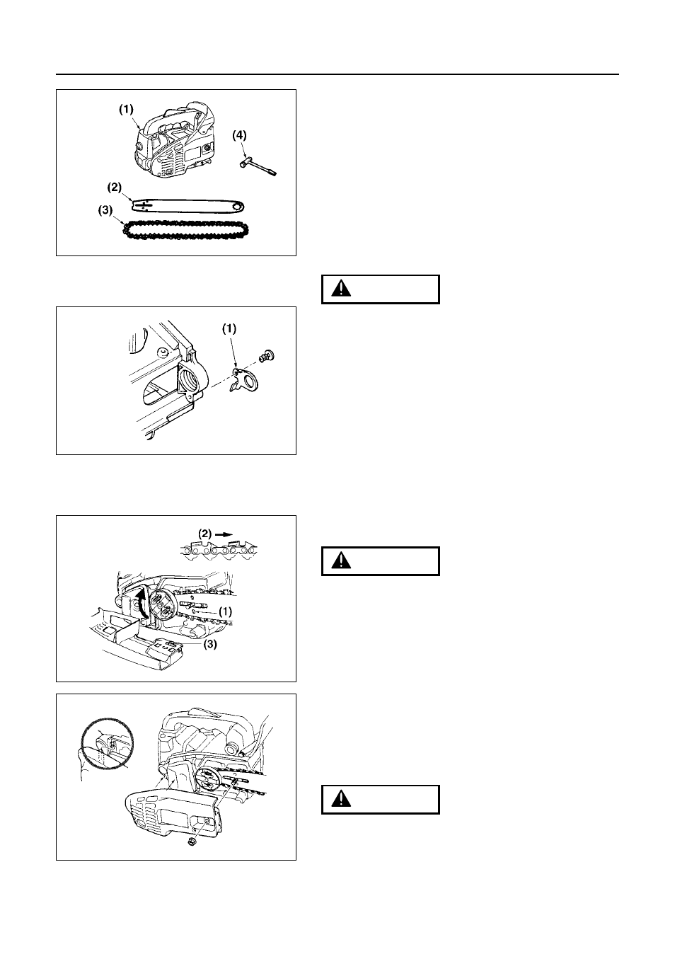 Installing guide bar and saw chain | RedMax G2500TS User Manual | Page 8 / 36