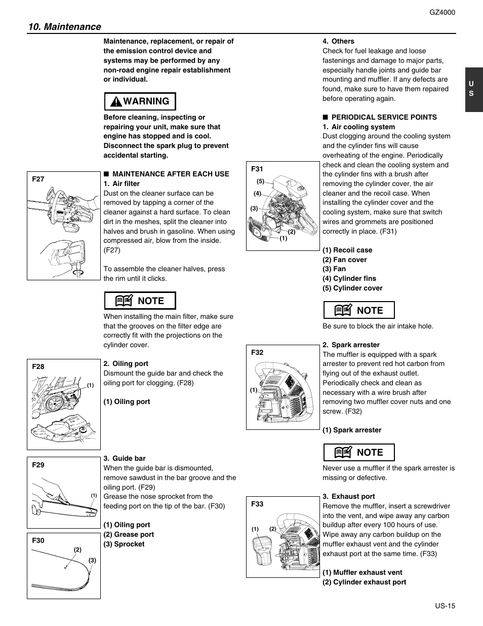 RedMax GZ4000 User Manual | Page 15 / 20