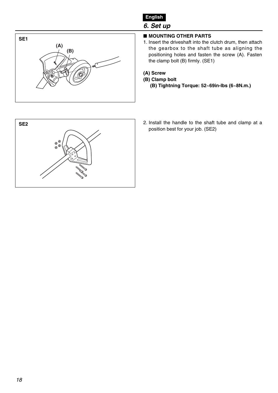 Set up | RedMax HEZ2601F User Manual | Page 18 / 56