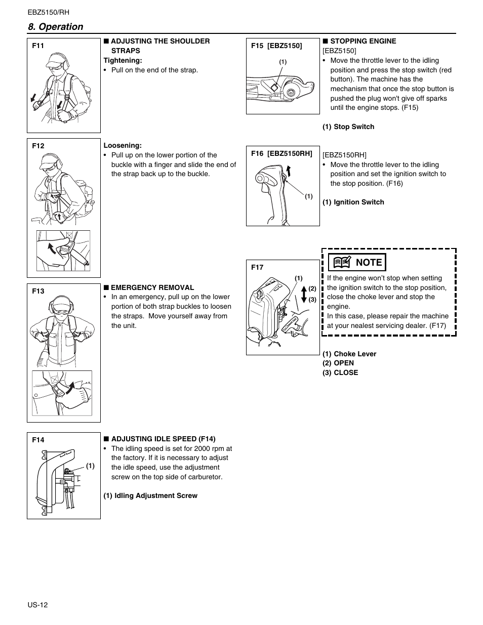Operation | RedMax EBZ5150RH User Manual | Page 12 / 18