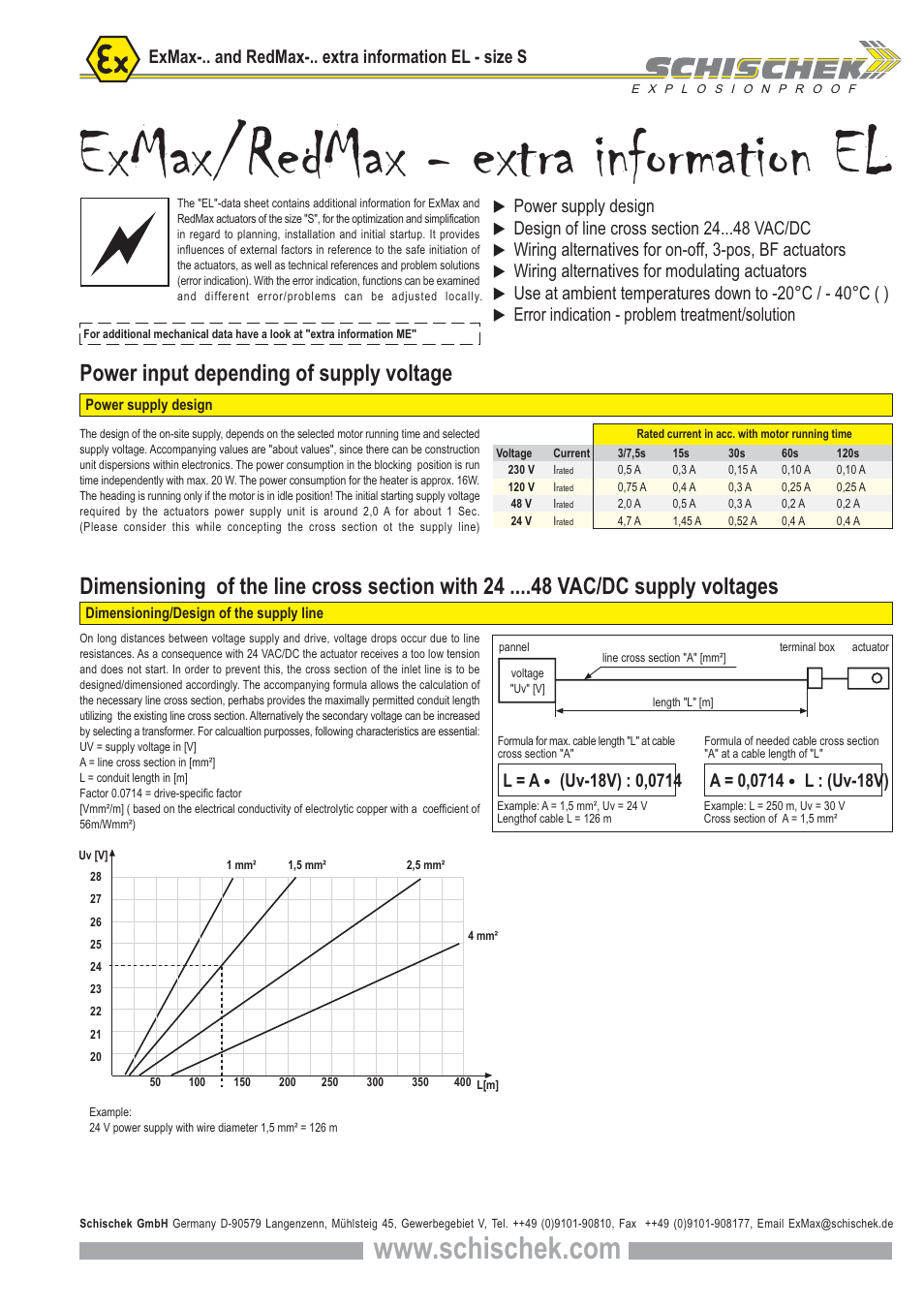 Exmax/redmax - extra information el, L = a, L : (uv-18v) | Power supply design, Wiring alternatives for modulating actuators, Error indication - problem treatment/solution | RedMax REVOLUTION -5.10-BF User Manual | Page 5 / 12