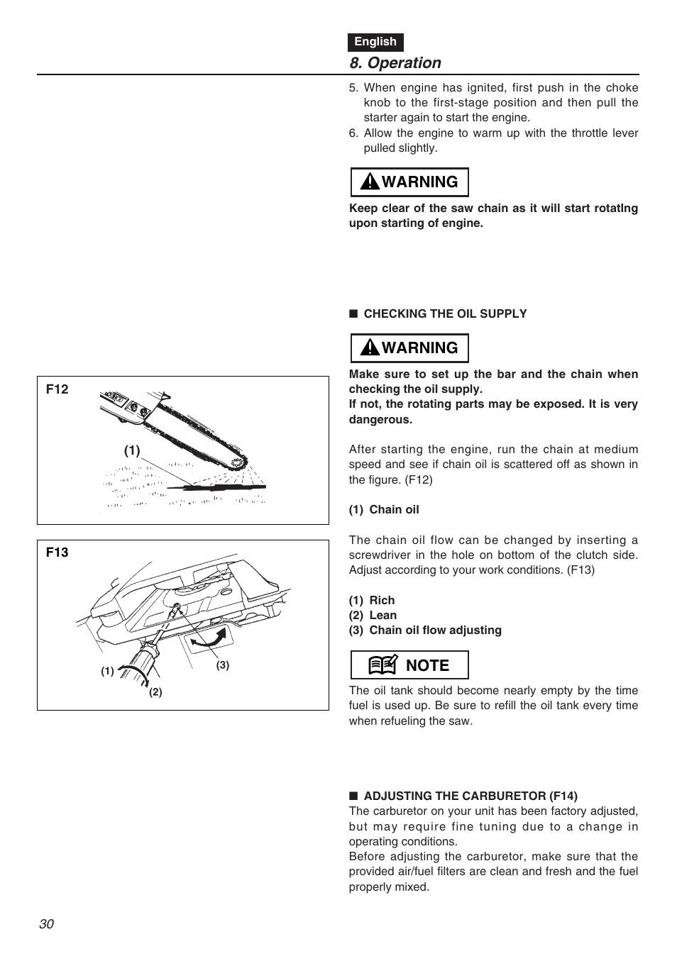 Operation | RedMax GZ4500 User Manual | Page 30 / 72