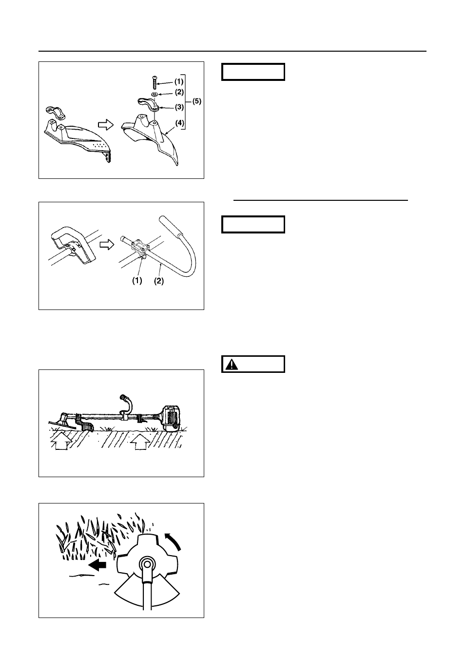 Optional blade usage | RedMax BC4401DW User Manual | Page 16 / 38