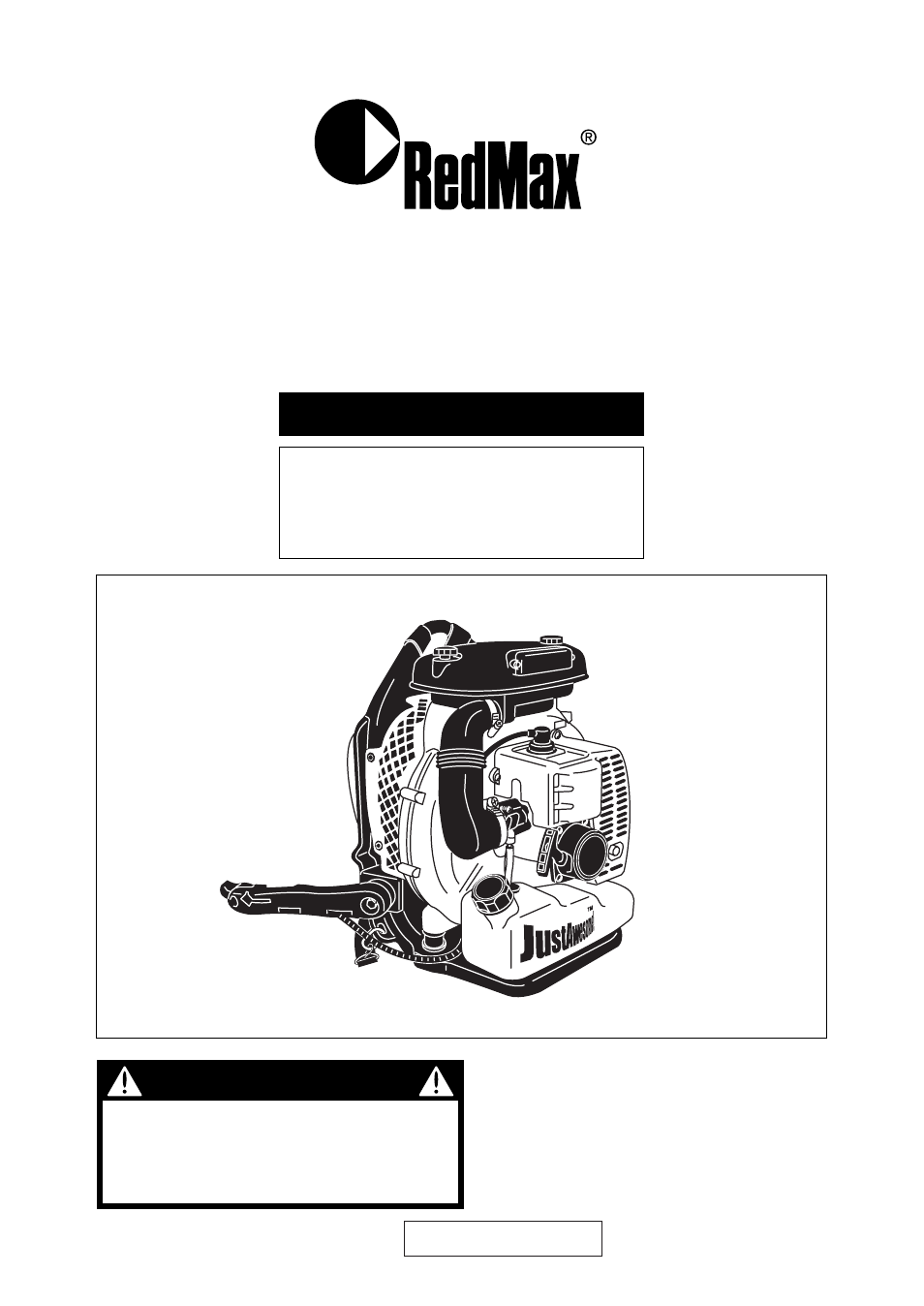 RedMax EB7000 User Manual | 28 pages
