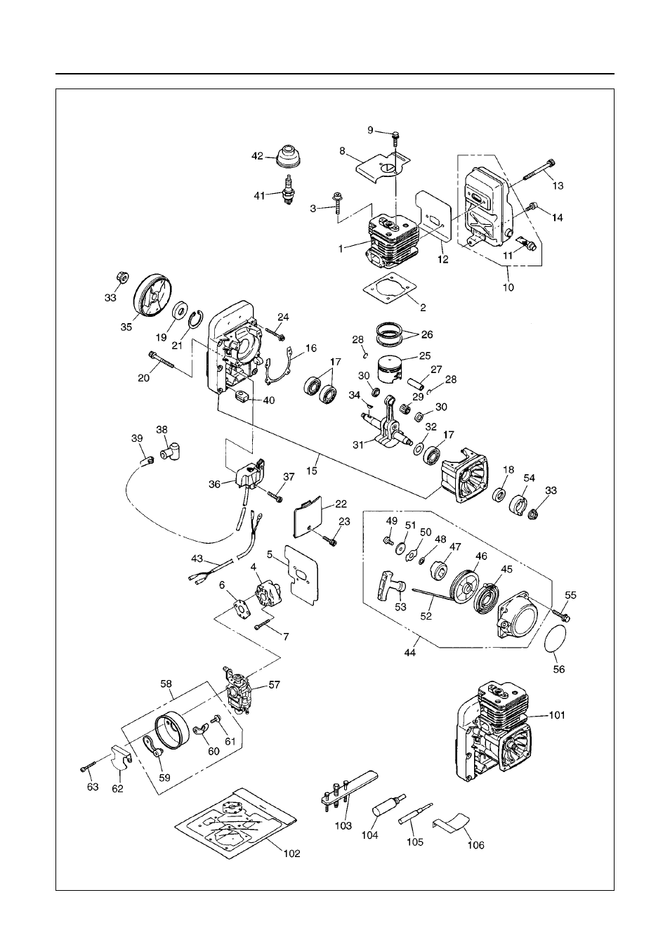 Parts list : eb7000 | RedMax EB7000 User Manual | Page 20 / 28