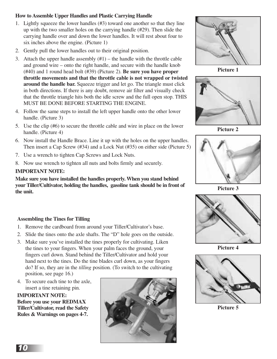 RedMax CV225 User Manual | Page 10 / 31
