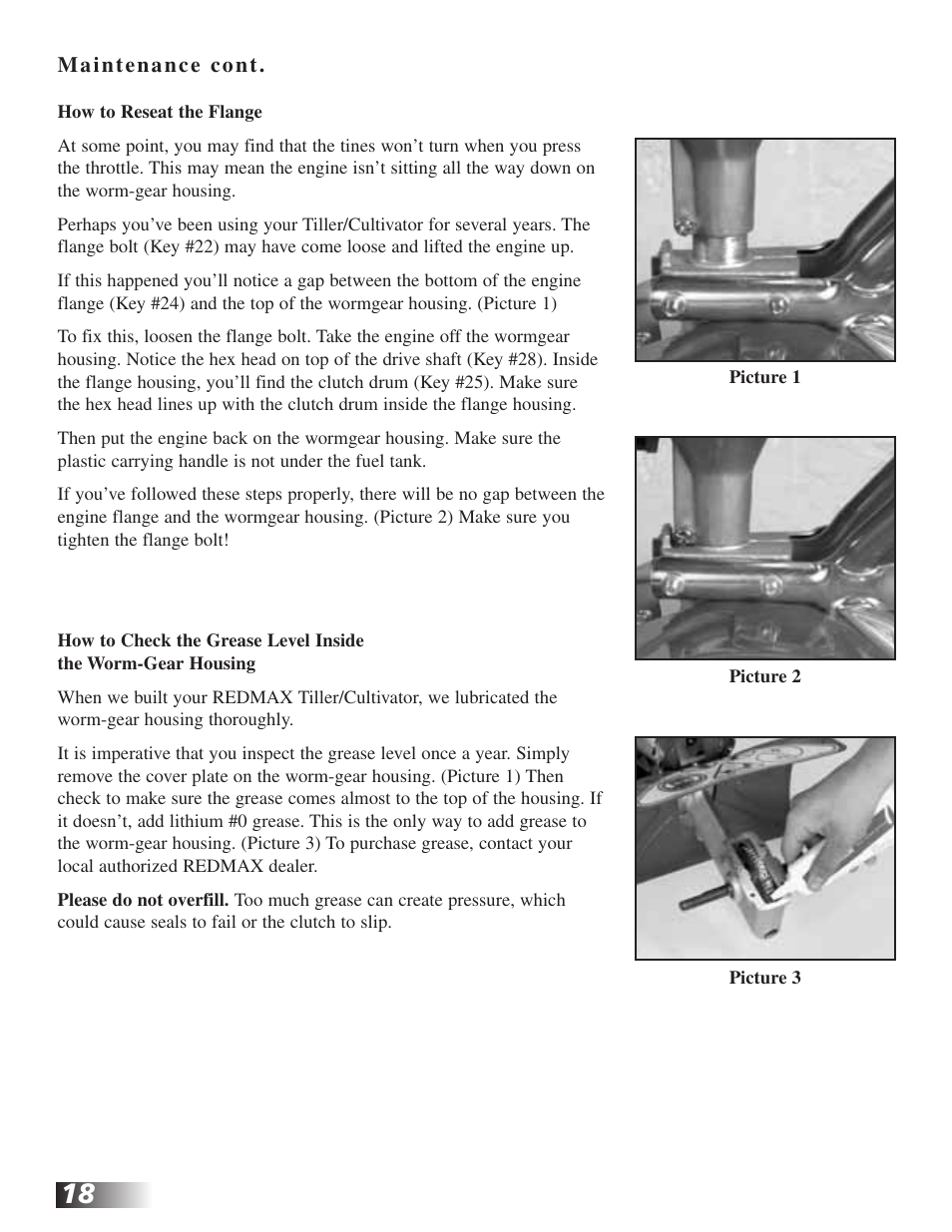 RedMax CV225 User Manual | Page 18 / 31