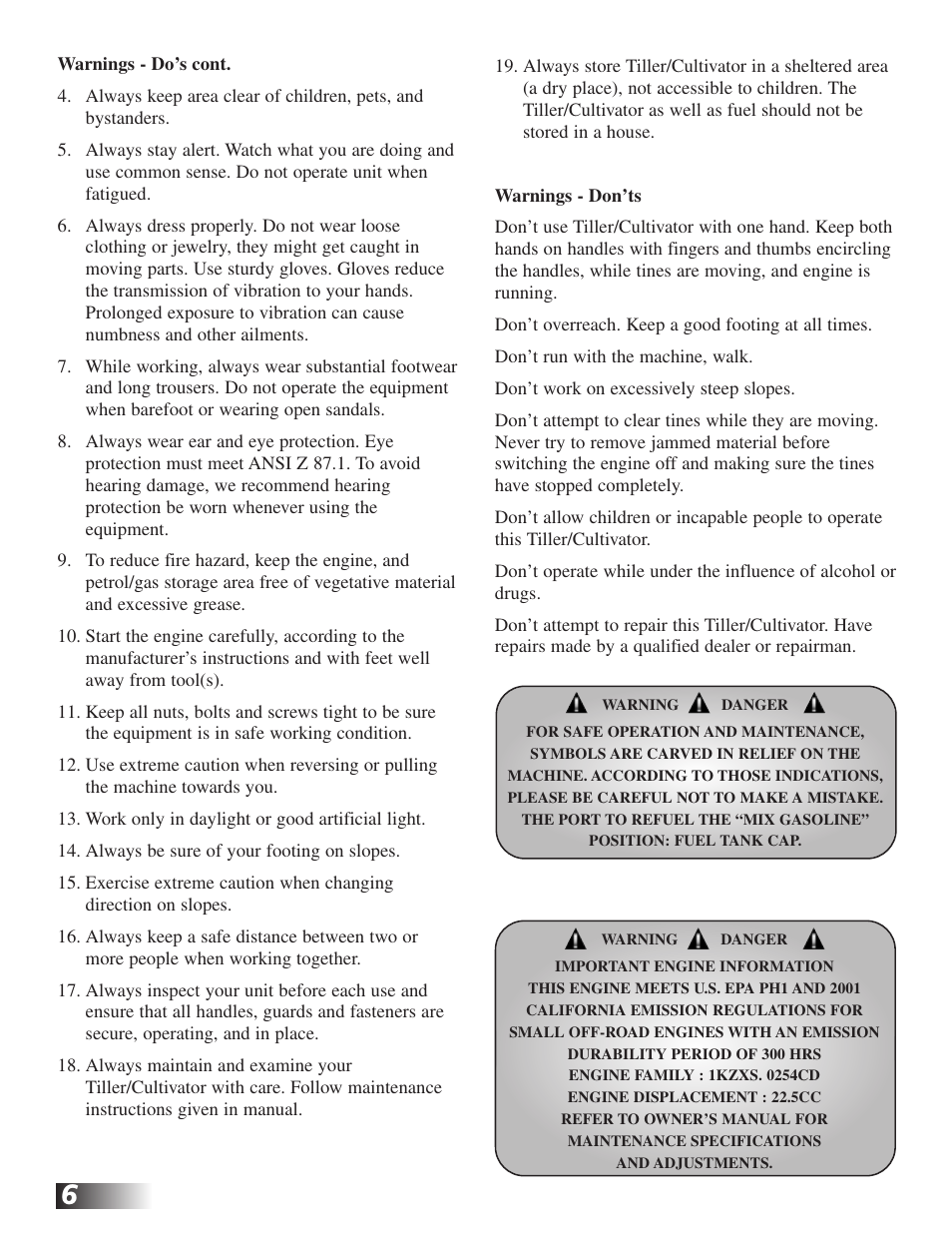 RedMax CV225 User Manual | Page 6 / 31