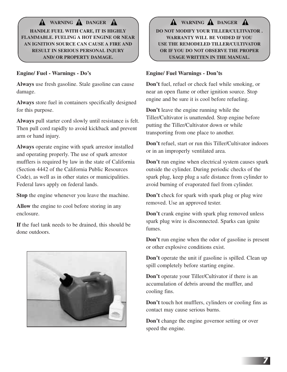 RedMax CV225 User Manual | Page 7 / 31
